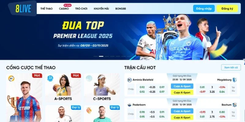 8LIVE – Cập Nhật Kết Quả Bóng Đá Chuẩn Xác, Tốc Độ Chỉ 2S